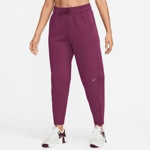 Nike Pants Womens Large Burgundy Dri-Fit Prima High Waisted Barrel 7/8 Training